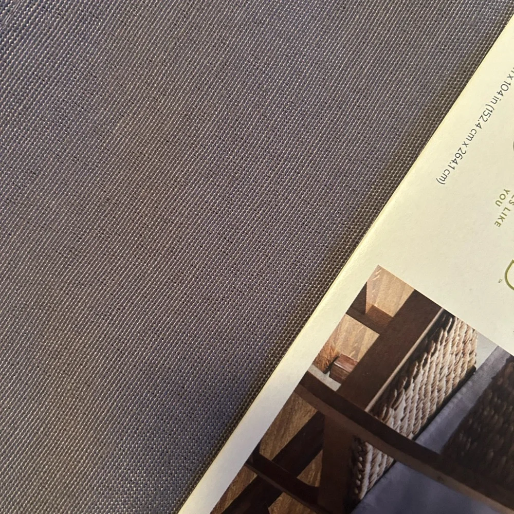 Threshold Rectangular Tablecloth 60x104‎ Gray Textured Table Cover NWT